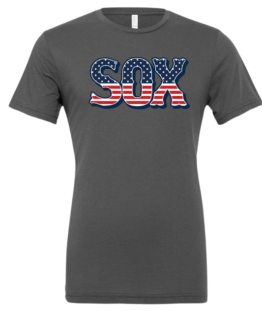 Red White Blue Sox Mens/Unisex T-shirt (2 Color Options)