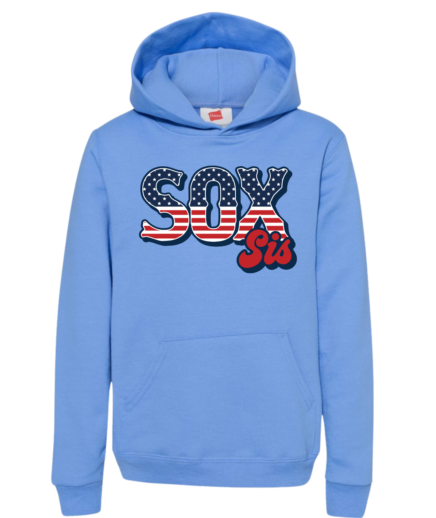 Youth Red White Blue Sox Sis Hoodie