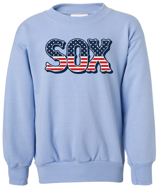 Youth Red White Blue Sox Sweatshirt