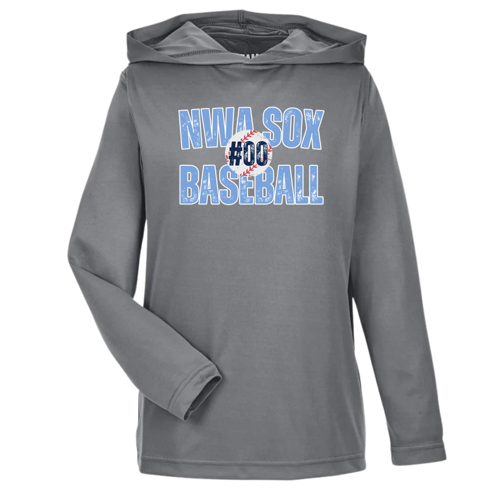 Sox Baseball Unisex Long Sleeve Hooded Performance T-Shirt (3 Color Options)