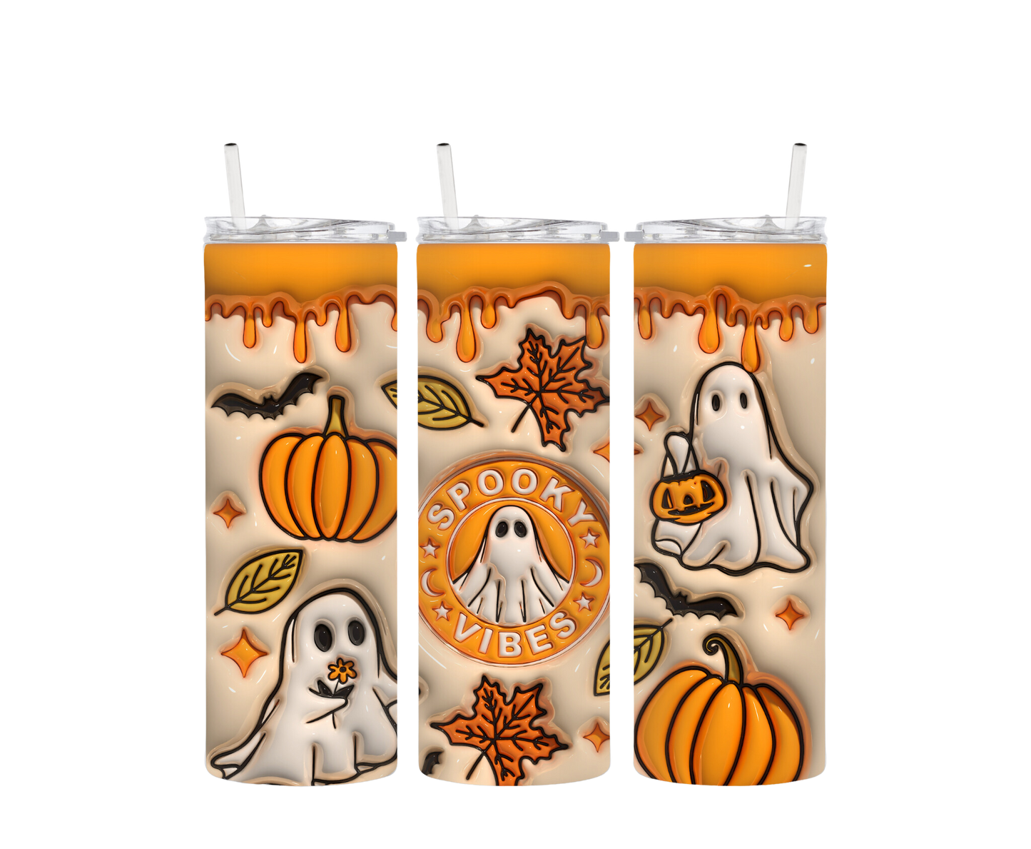 Fall Spooky Vibes 20oz Tumbler