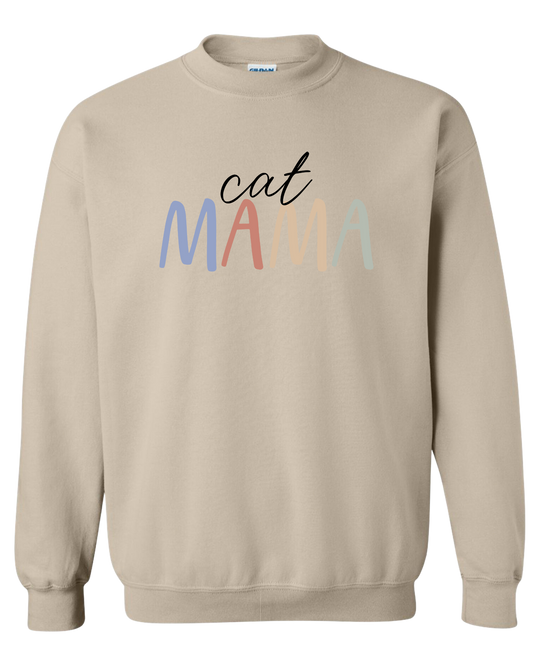 Cat Mama Crewneck Sweatshirt