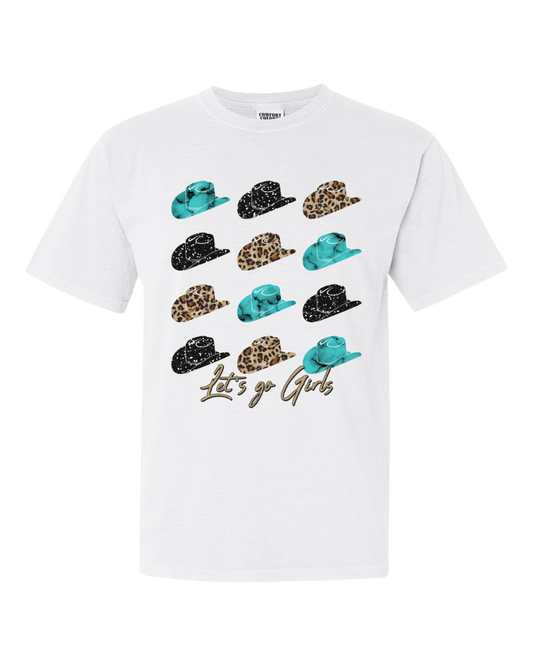 Lets Go Girls Cowboy Hat T-shirt (2 Color Options)