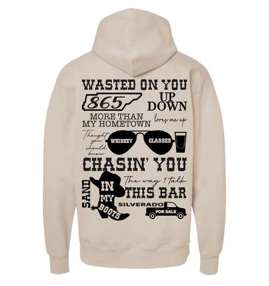 Wallen Lyric Collage Hoodie