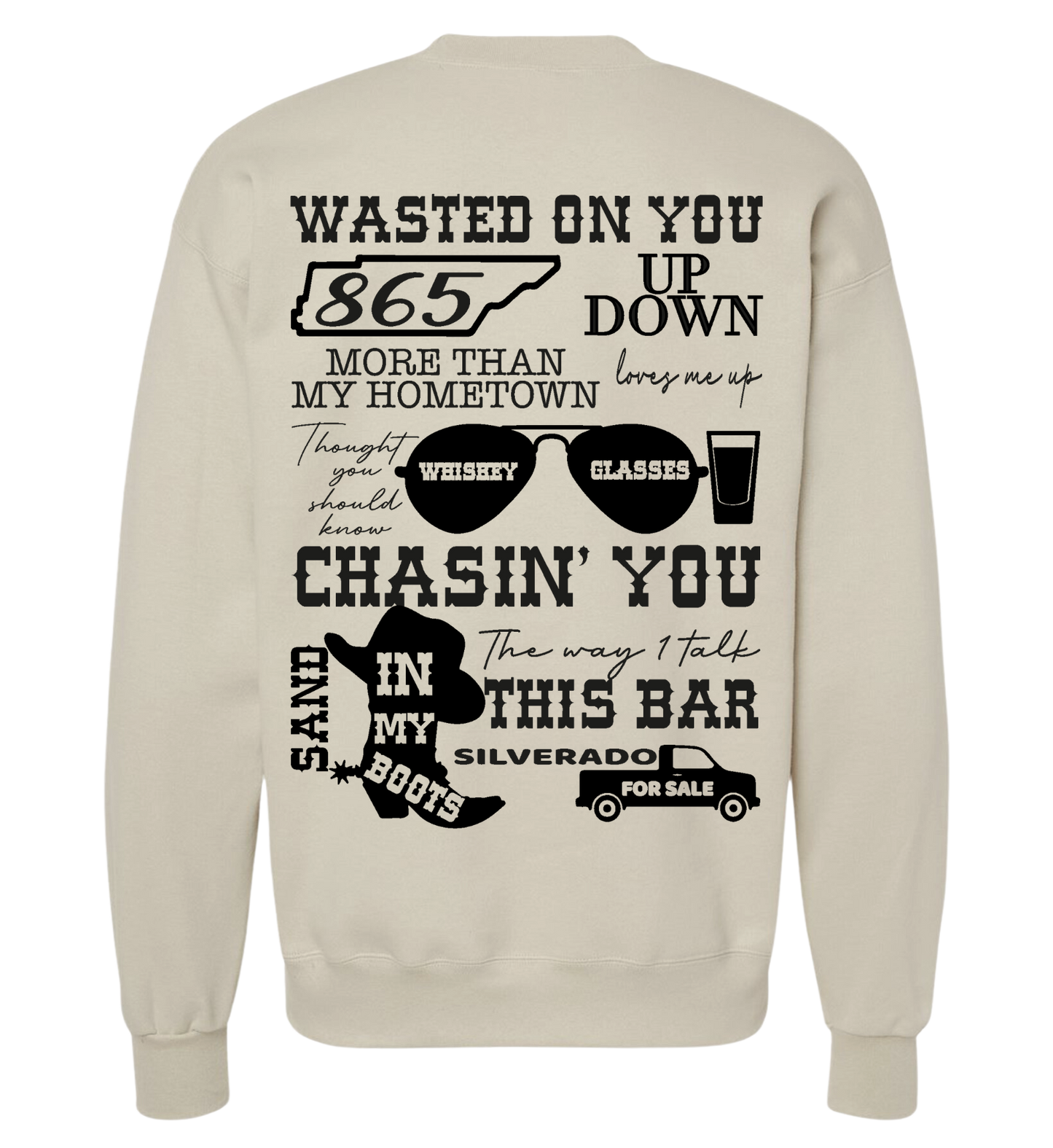 Wallen Lyric Collage Sweatshirt